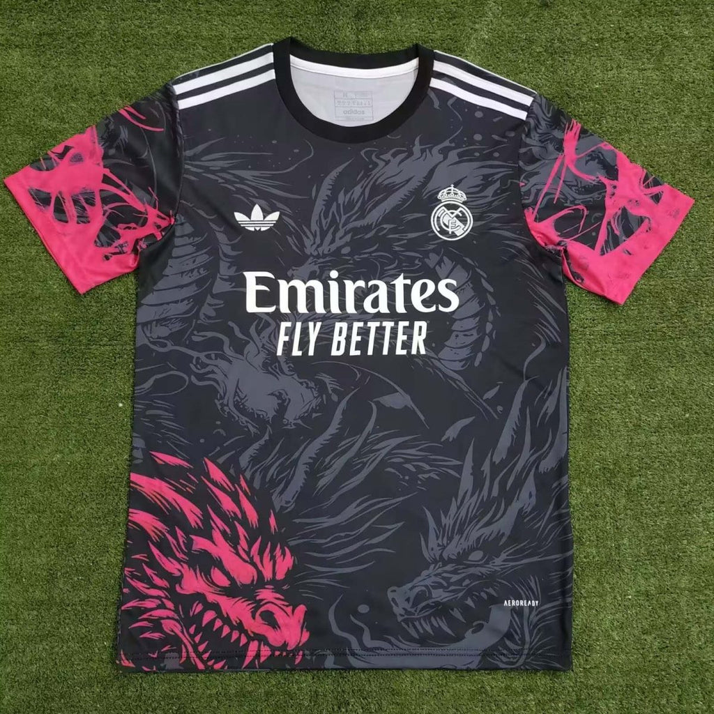 2024/2025 Real Madrid Special Edition Gray Red Football Shirt