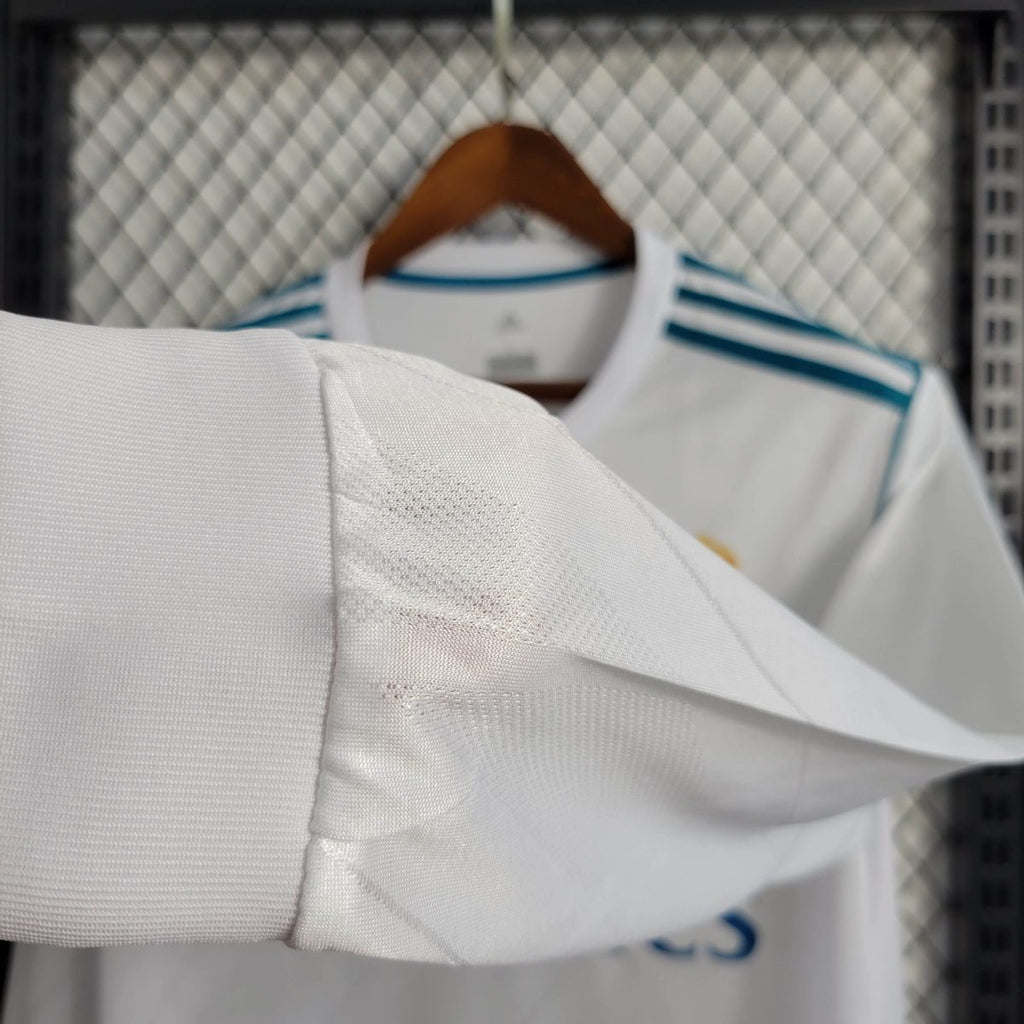 2017/2018 Long Sleeve Real Madrid Home Football Shirt